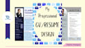 design a professional cv, resume to land your dream job