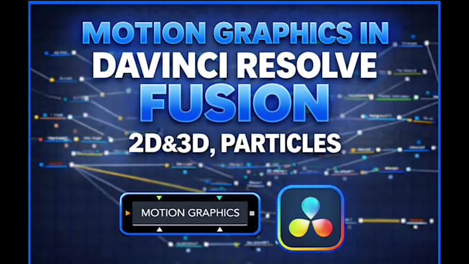 create motion graphics in davinci resolve fusion