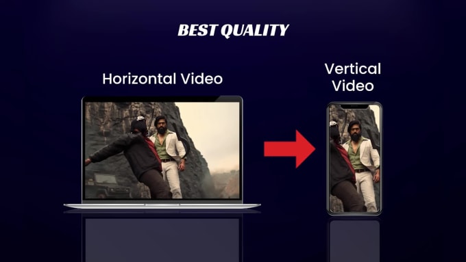 How to convert horizontal video to vertical video?