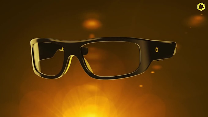 create photorealistic 3d sunglass animation for amazon and shopify