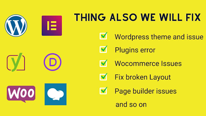 fix bugs, troubleshoot errors, responsive problems on wordpress website