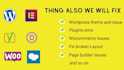 fix bugs, troubleshoot errors, responsive problems on wordpress website