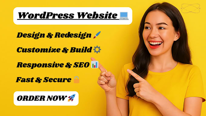 design, redesign and customize responsive wordpress website