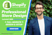 build shopify dropshipping store and shopify store design or shopify redesign