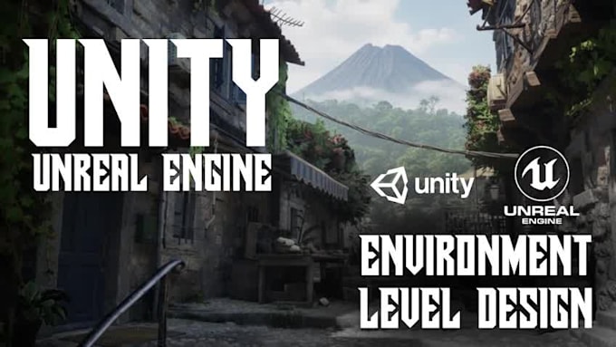 create professional 3d game environments for unity and unreal engine 5
