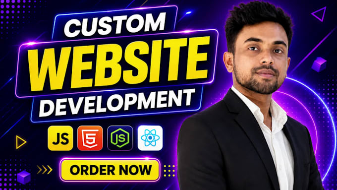 build custom website as full stack website developer, website development