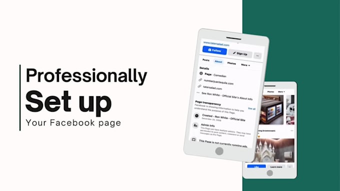 do your facebook business page create and social media setup