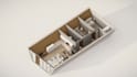 render isometric 3d floor plan with lumion and revit
