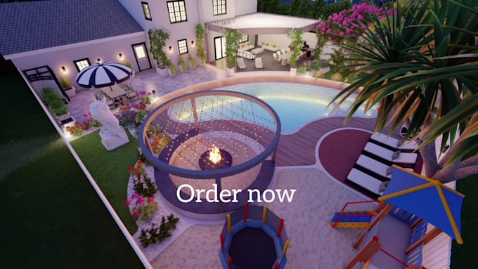 do backyard design, landscape design,patio,front yard, 3d modeling