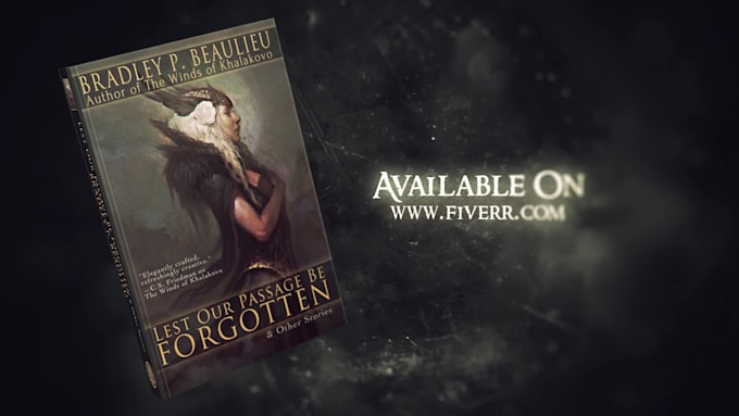 Top 10! I will create cinematic book trailer video  for $30