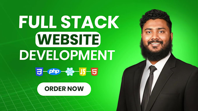 Do full stack and custom website development as full stack and backend ...