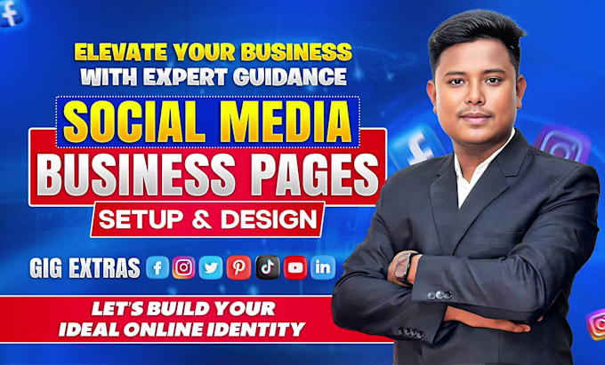 create set up and optimize all social media business accounts professionally