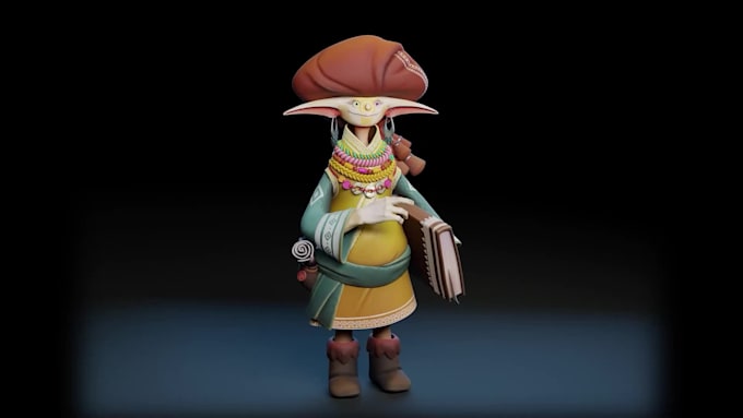 create an amazing quality stylized or realistic 3d character for you
