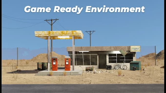 create 3d game environment in blender