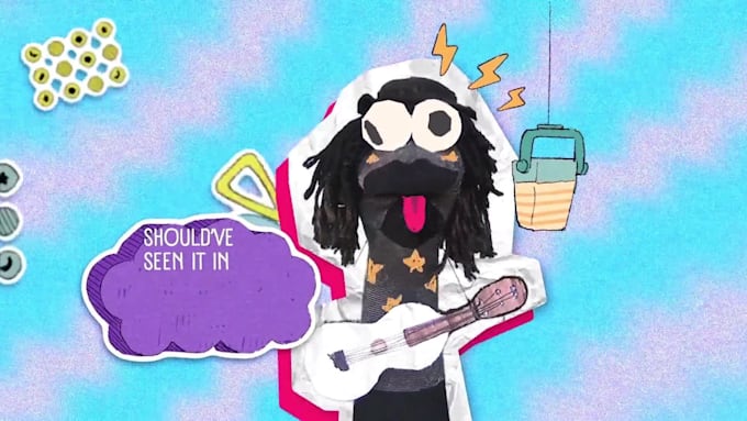 create a fun animated music video with illustrations
