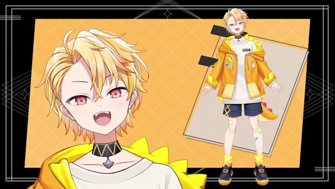 design and rig live 2d vtuber model 2d vtuber model vtuber commission 2d avatar