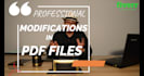 make all kinds of modifications and converting to PDF files