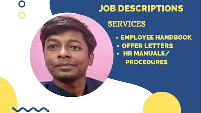 write job descriptions,offer letters,HR policies