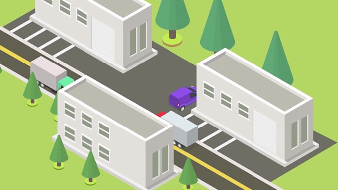 create a custom 3d isometric explainer video