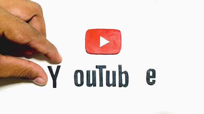 do custom logo animation with clay, stop motion