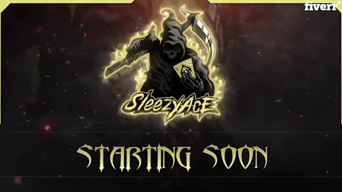 create animated brb, intro, static offline screen for stream