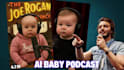 create a viral ai baby video podcast, baby talking podcast