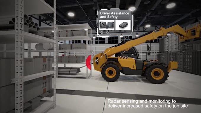 Do 3d industrial heavy machines animation 3d machinery workflow process ...