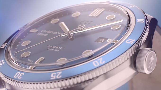 do 3d wristwatch animation, 3d watch design, watch strap, watch rendering
