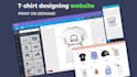 develop custom t shirt design website, print on demand store