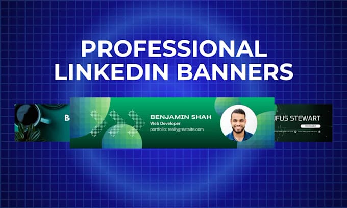 provide a customised, professional linkedin banner, cover, header