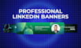 provide a customised, professional linkedin banner, cover, header