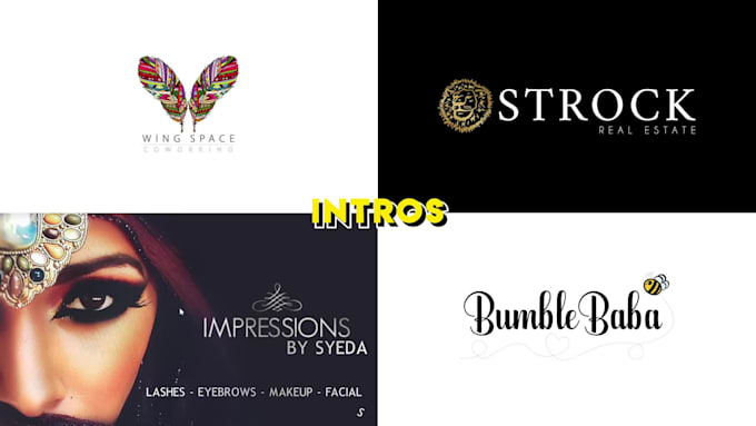 create custom youtube intro, outro or logo animation