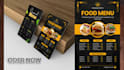 do digital menu design and name list and price list