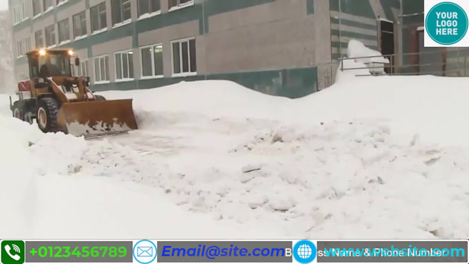 make snow removal company ads video
