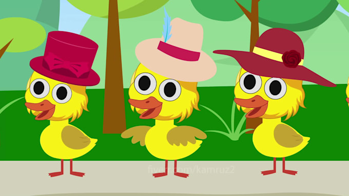 create 2d children animation and 2d animation for kids