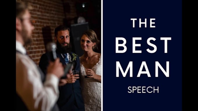write an awesome best man speech or wedding toast for groomsman