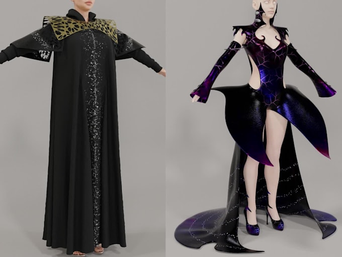 create 3d fashion items for gaming, zepeto, etc