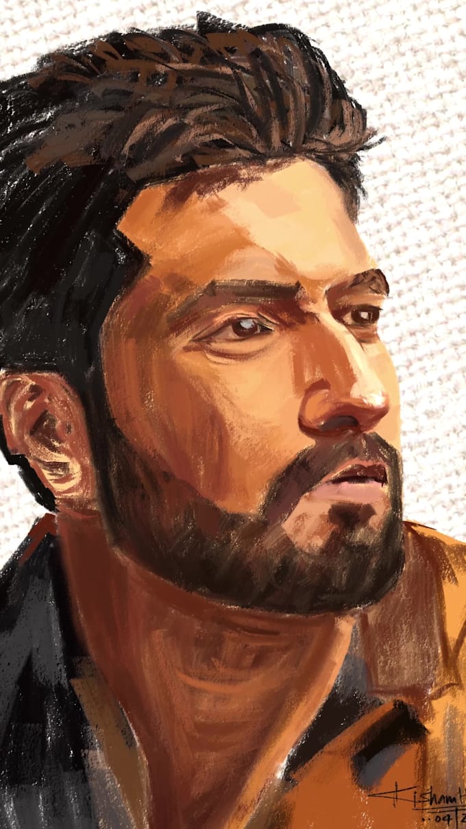 draw impressionistic oil portrait painting from your photo