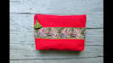 sew a cosmetic bag or a cosmetic bag with embroidery