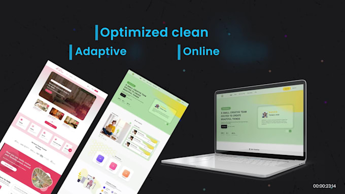 design landing page , figma website , website mockup