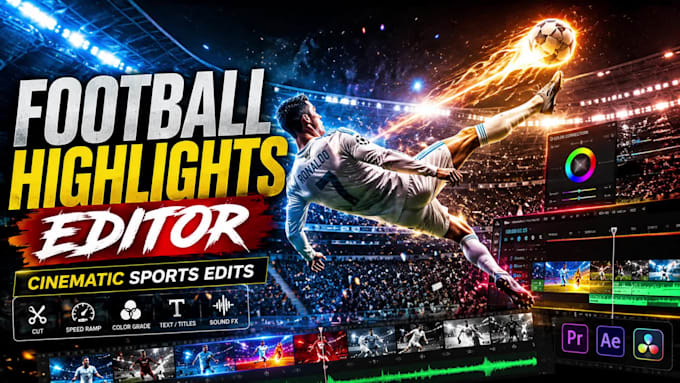 create epic football shots and highlight edits for youtube