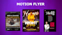 design motion flyers for facebook,instagram, and others platform