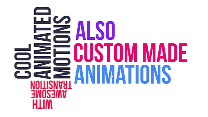 make kinetic typography lyrics, short video ads, explainer video