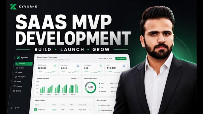 develop a scalable saas web application or mvp