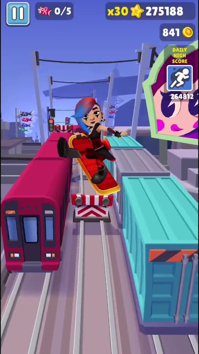 record subway surfers gameplay for your video backgrounds