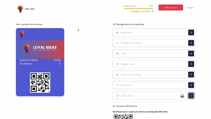 built an apple wallet and google wallet loyalty point application