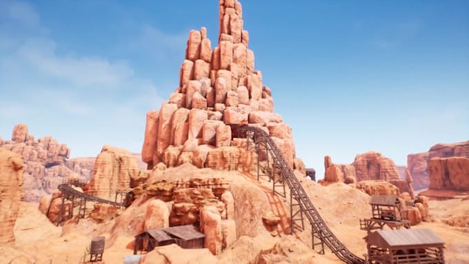 create realistic 3d game environment, unreal engine environment, ue5 environment