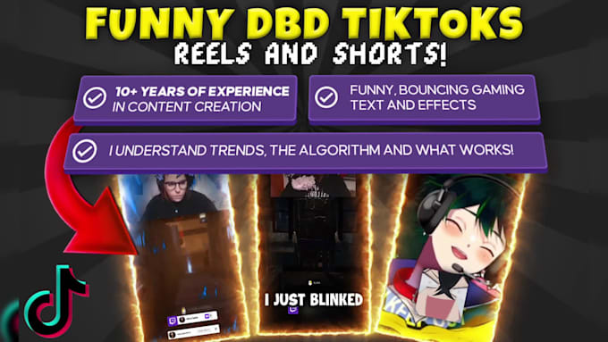 edit dead by daylight tiktoks reels shorts with subtitles