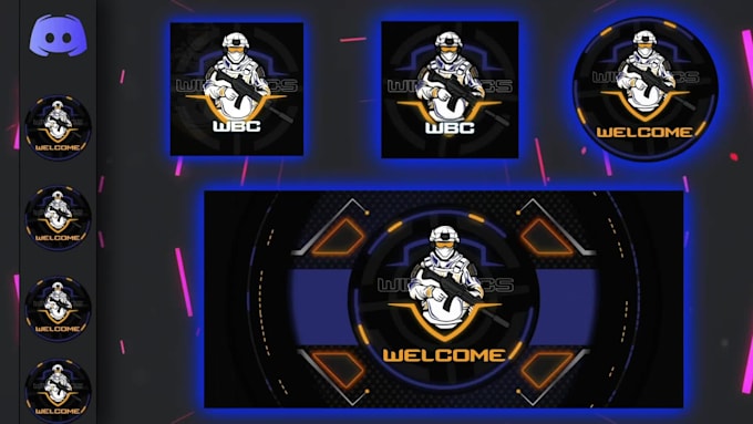 professionally create or animate discord logo and banners