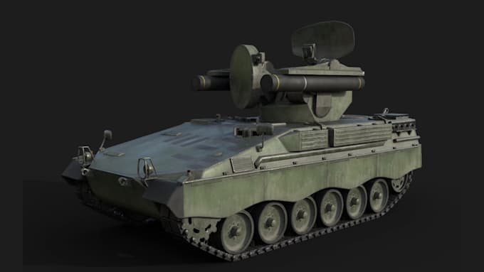 make 3d military vehicle models for games and rendering